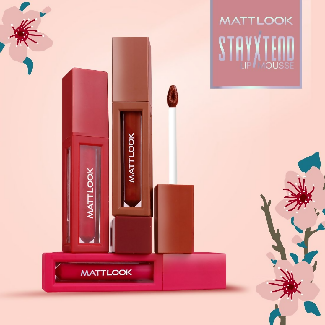 Matt Look Stayxtend Lip Mousse - Dusky Nude | Grocsy