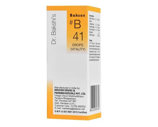 Bakson's Homeopathy B41 Drops | Grocsy