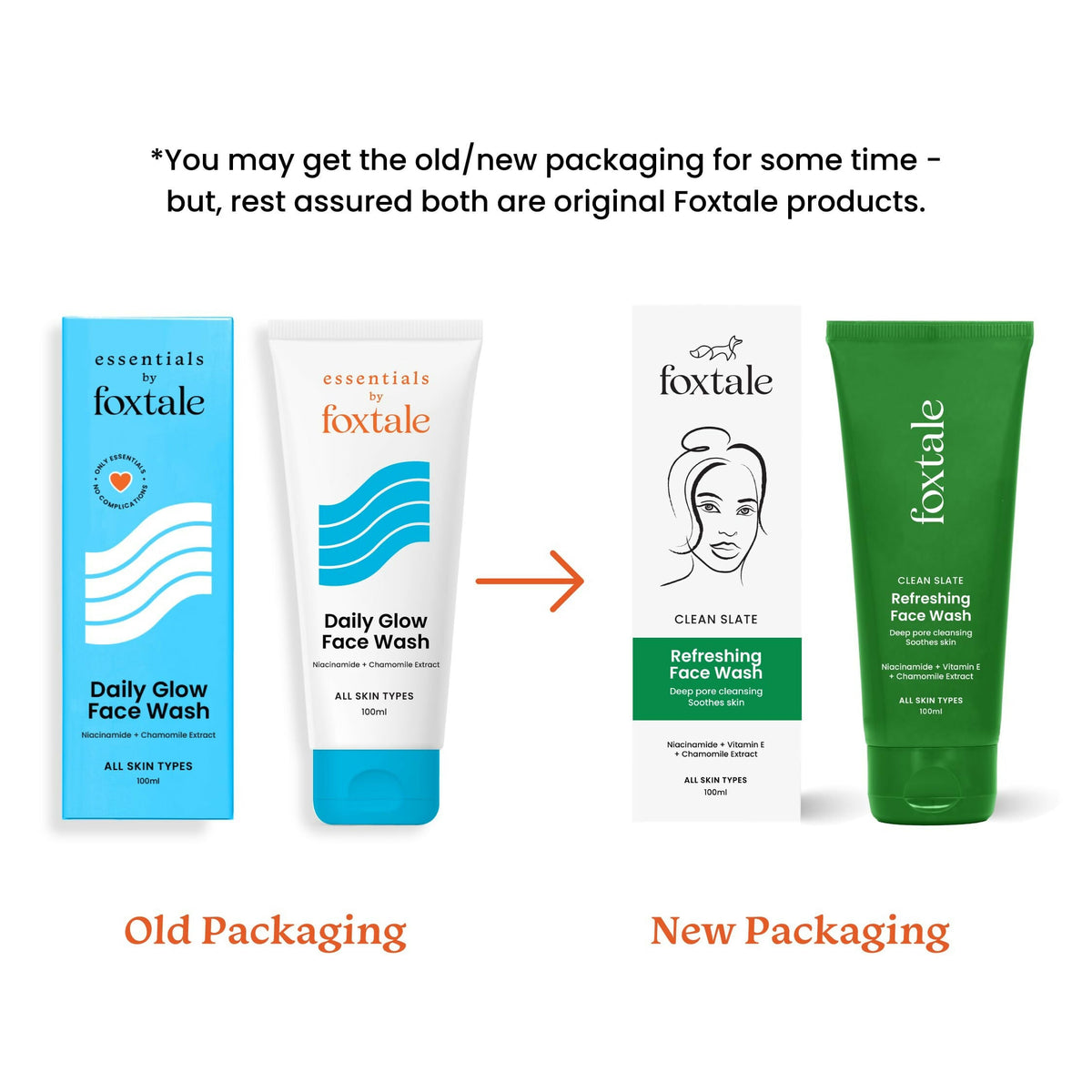 Foxtale Refreshing Face Wash For Deep Cleansing with Niacinamide - Hydrates & Brightens Skin | Grocsy