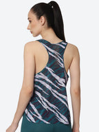 ASICS Ventilate Actibreeze Aop Women White Green Printed T-shirt | Grocsy