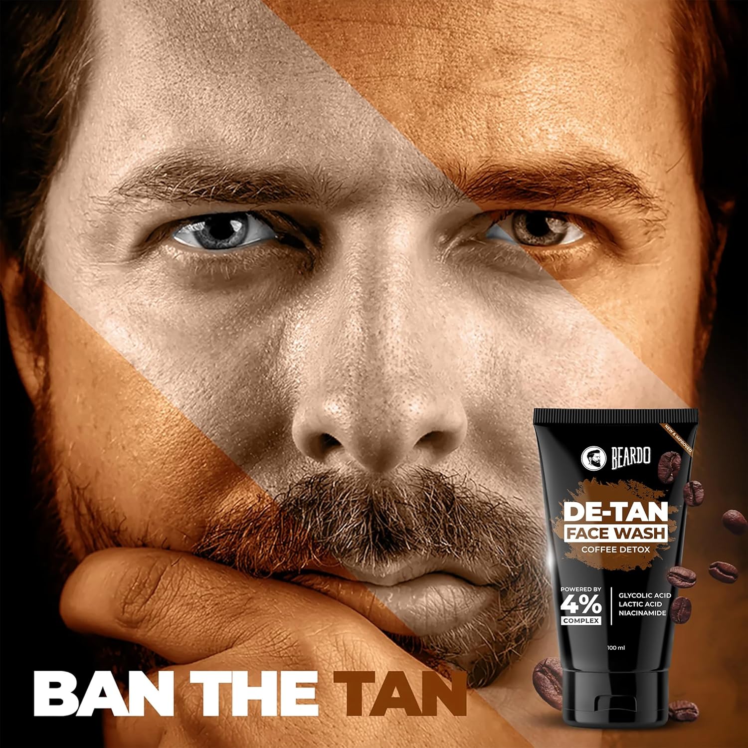 Beardo De-Tan Face Wash Coffee Detox | Grocsy