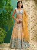 Tulsi Art Beautiful Multicolor Digital Printed Art Silk Event Wear Lehenga Choli | Grocsy
