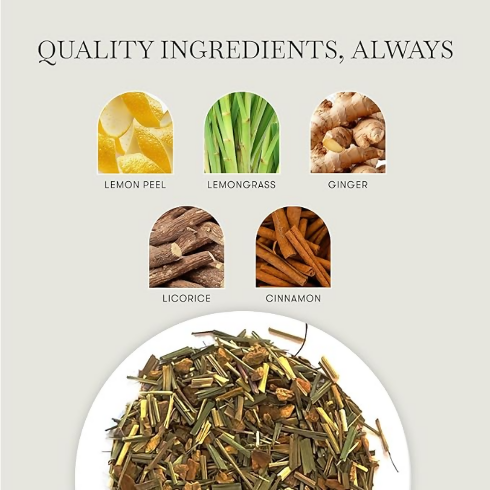 Luxmi Estates Lemon Ginger Herbal Tea | Grocsy