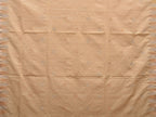 Beige Khadi Cotton Handloom Saree with Temple Border Design - Global Threads | Grocsy