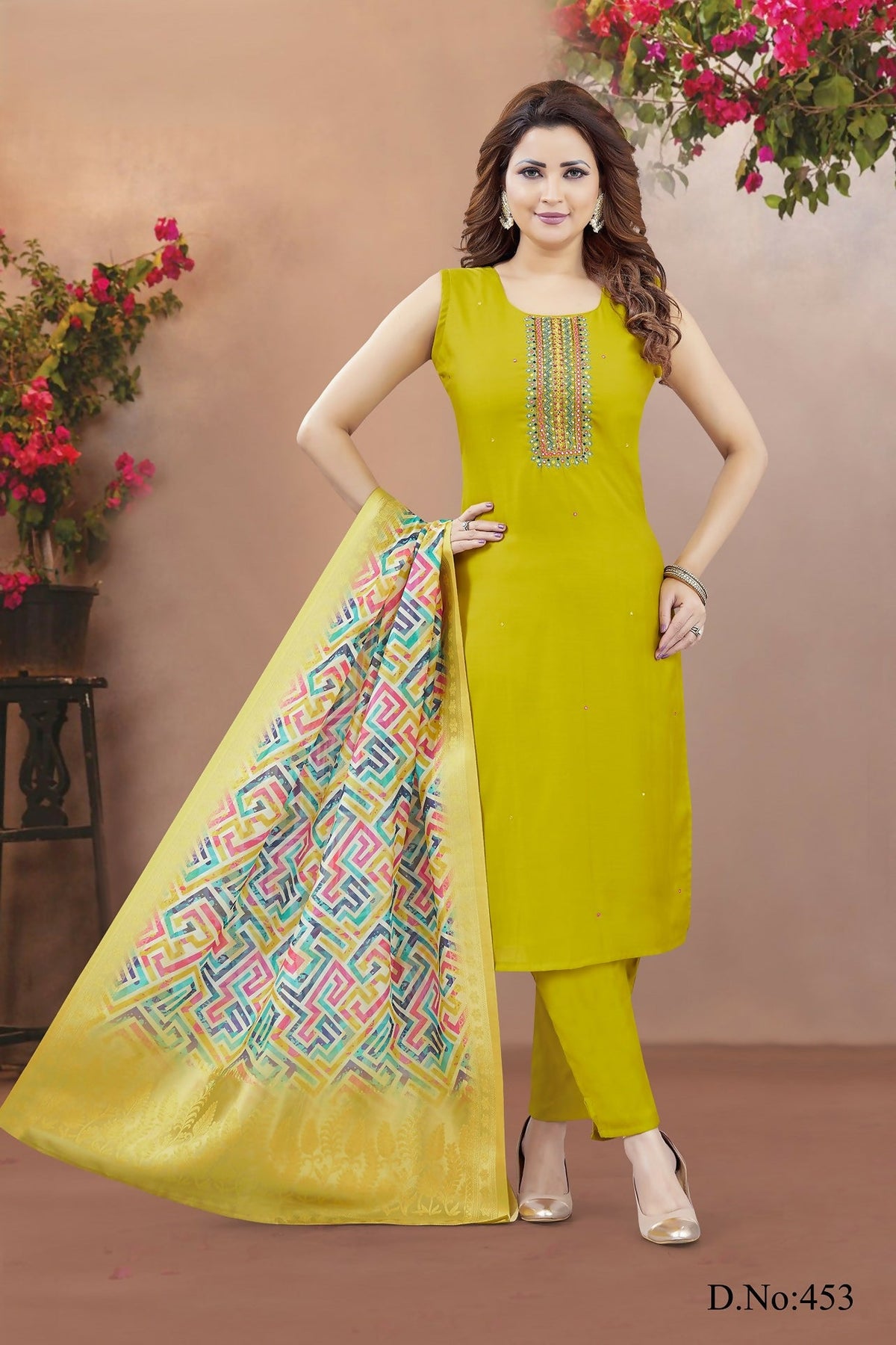 Joban Fashion Women Soft Silk Green Round Neck Emroidery Kurta Set | Grocsy