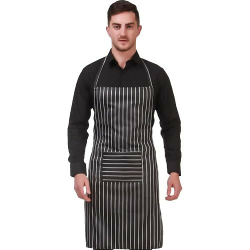 Kodenipr Club Men Women Hotel Cafe Restaurants Catering Cooking Kitchen Chef Apron-Chalk-Stripe | Grocsy