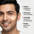 VedicDerm Nano Gold Acne Defence Cream with Turmeric and Nia-Cera-Peptide Complex™️ | Grocsy