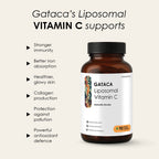 GATACA Liposomal Vitamin C Capsules for High Bioavailability| Immunity, Better Skin & Iron Absorption | Grocsy