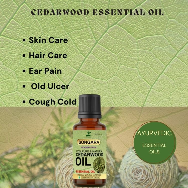 Songara Cedarwood Essential Oil | Grocsy