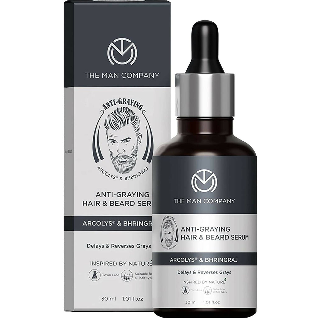The Man Company Anti-Graying Hair and Beard Serum | Grocsy