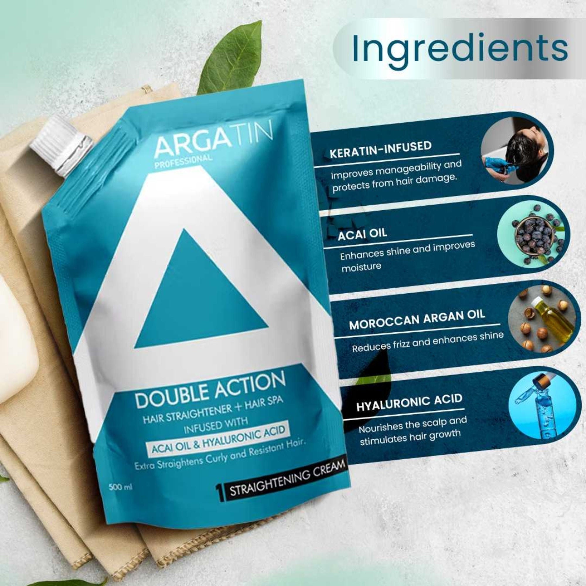 Argatin Professional Hair Straightening Cream | Grocsy