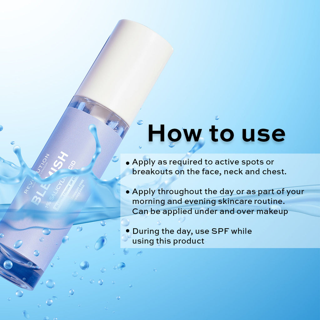 Makeup Revolution Skincare Anytime Anywhere 1% Salicylic Acid Blemish Touch Up Stick | Grocsy