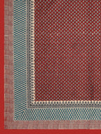 CLIO'S HERITAGE STORE Red Ethnic Motifs Cotton 400 TC King Bedsheet with 2 Pillow Covers | Grocsy