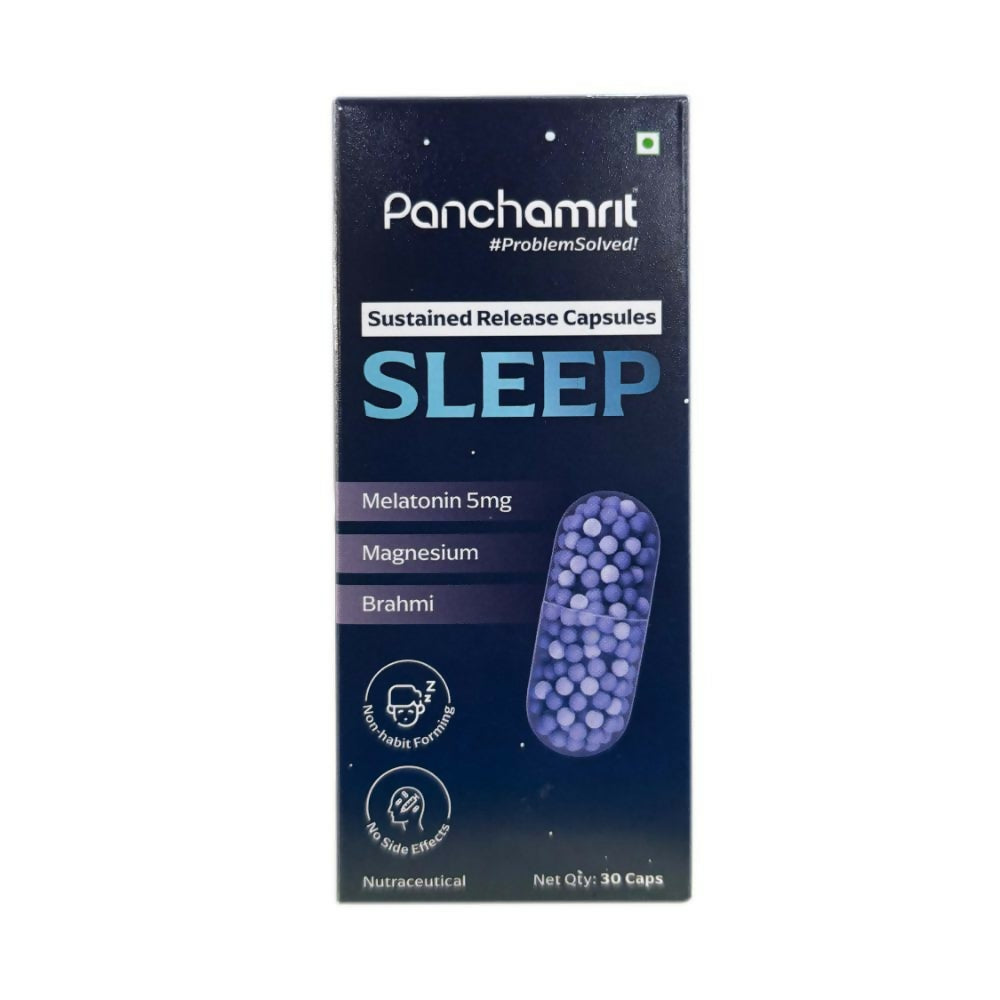 Panchamrit Sustained Release Capsules For Sleep with 5mg Melatonin | Grocsy