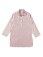 Joban Fashion Kids Island Embroidery Sequence Full Sleeves Kurta, Pyjama Set with Nehru Jacket - Pink | Grocsy