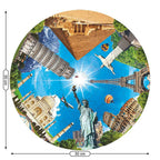 Webby Wooden Seven Wonders of The World Jigsaw Puzzle-60 Pcs | Grocsy