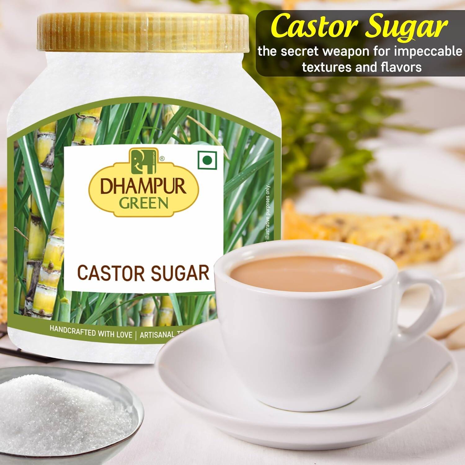 Dhampur Green Castor Sugar | Grocsy