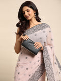 kasee Floral Pure Chiffon Saree | Grocsy