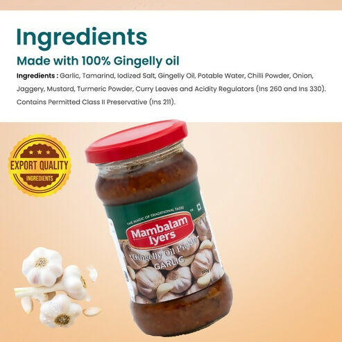 Mambalam Iyers Garlic Pickle | Grocsy