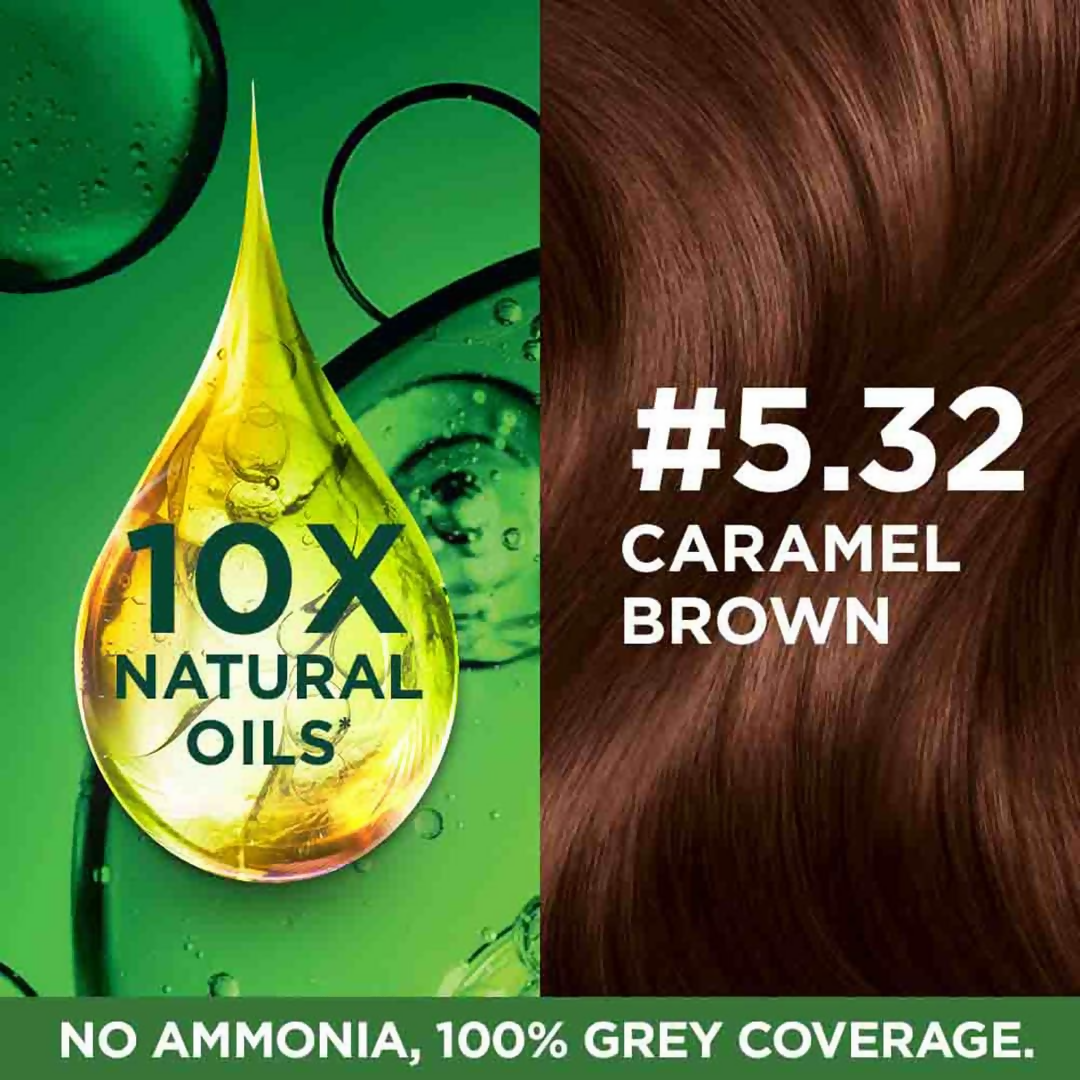 Garnier Color Naturals Creme Riche Hair Color - Shade 5.32 Caramel Brown | Grocsy