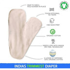 Kindermum Nano Aio Cloth Diaper With 2 Organic Cloth Inserts- Random Jungle For Kids | Grocsy