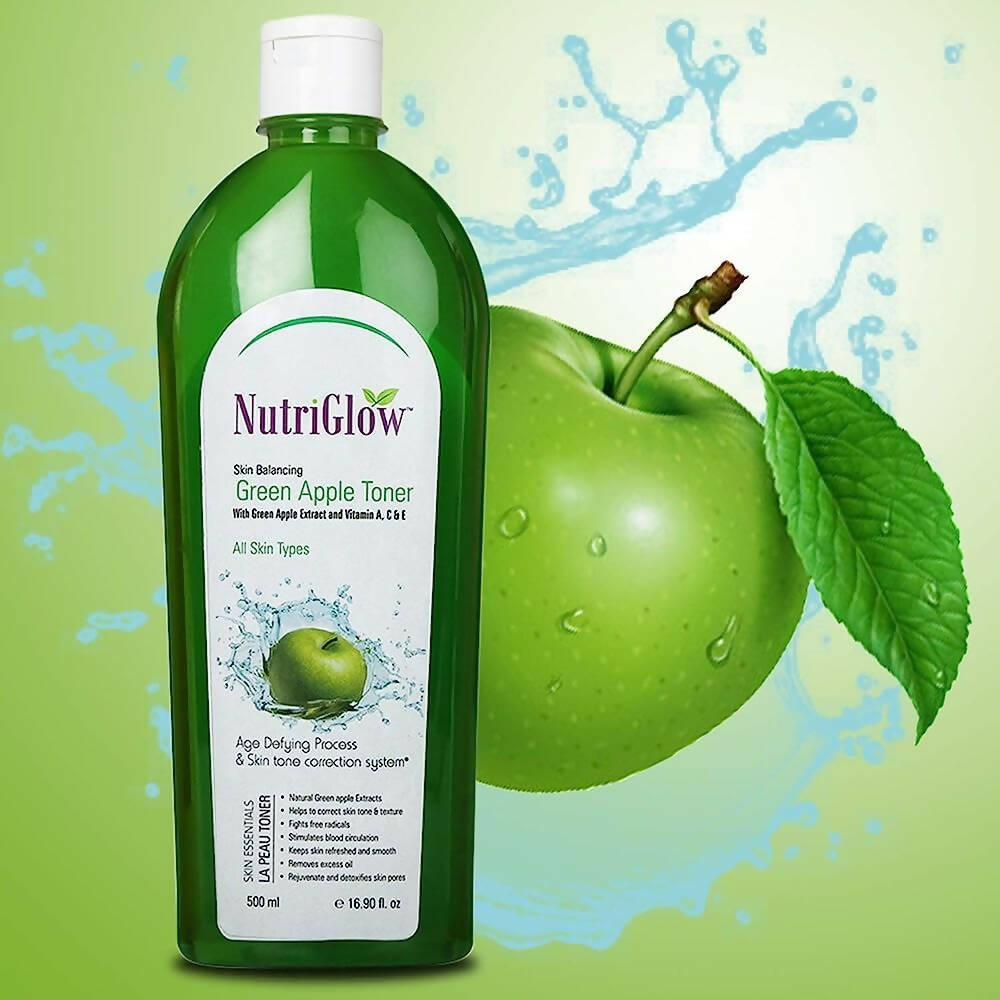 NutriGlow Skin Balancing Green Apple Toner | Grocsy