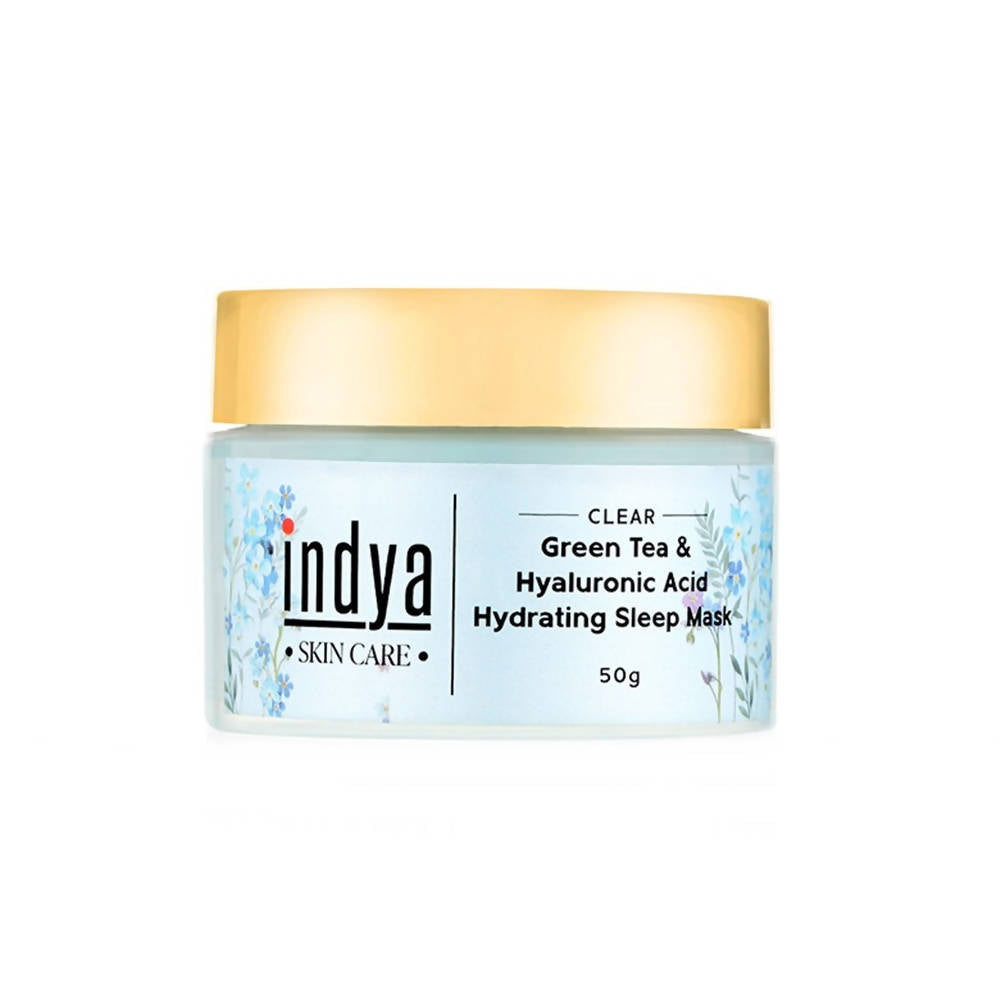Indya Green Tea & Hyaluronic Acid Hydrating Sleep Mask | Grocsy