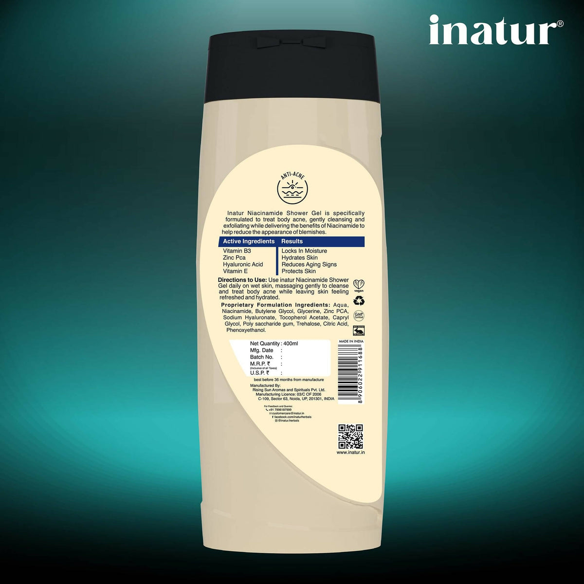 Inatur Niacinamide Shower Gel | Grocsy