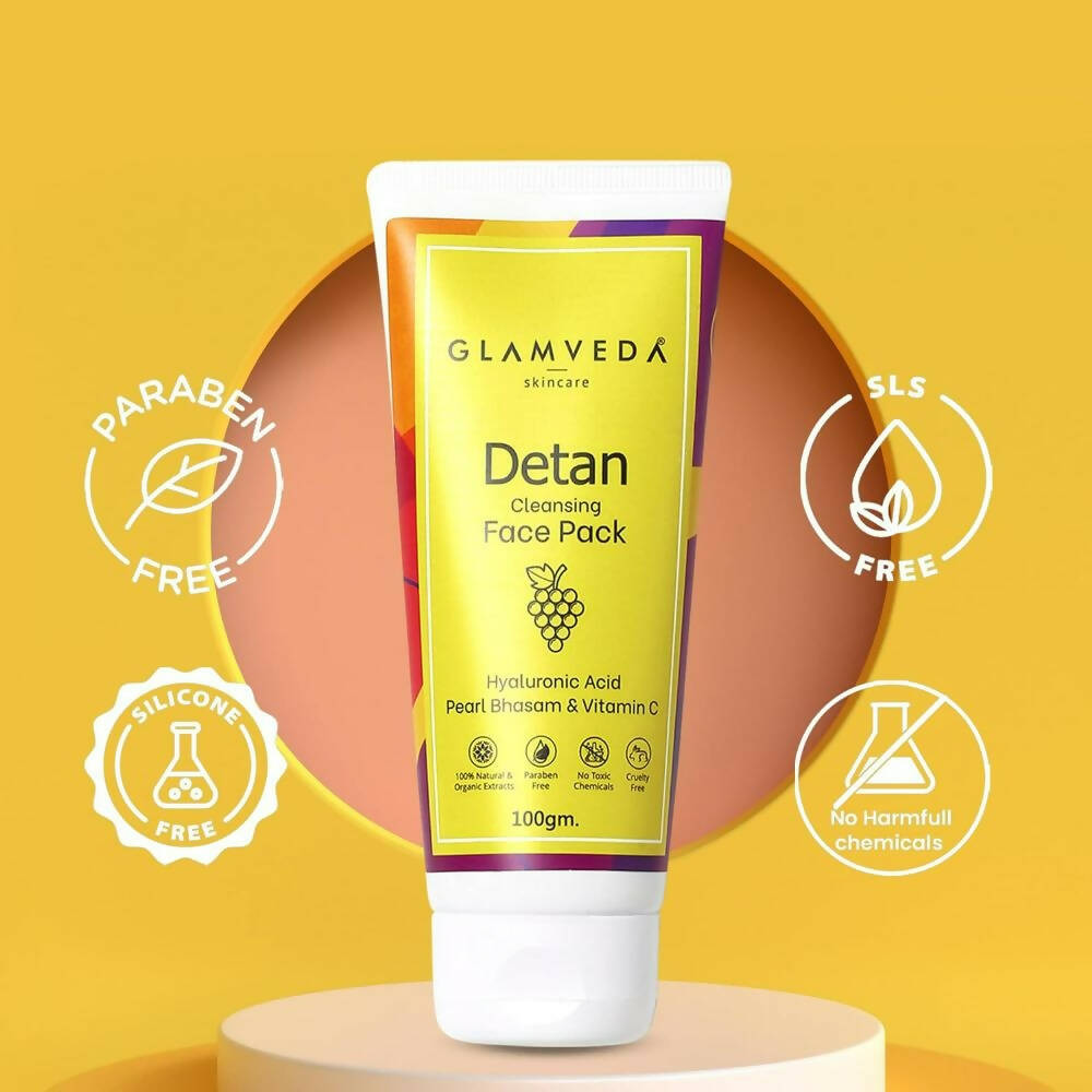 Glamveda Detan Cooling Face Pack | Grocsy