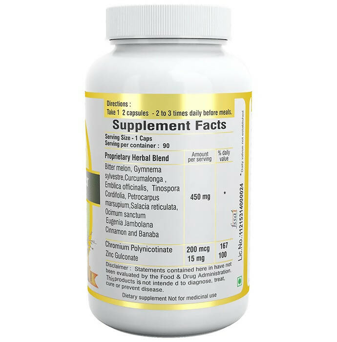 Sushrut Ayurved Good Health Sugar Knocker Veg Capsules - Swadesiicart