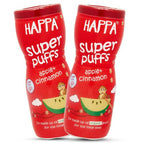 Happa Organic Multigrain Apple + Cinnamon Melts Super Puffs | Grocsy