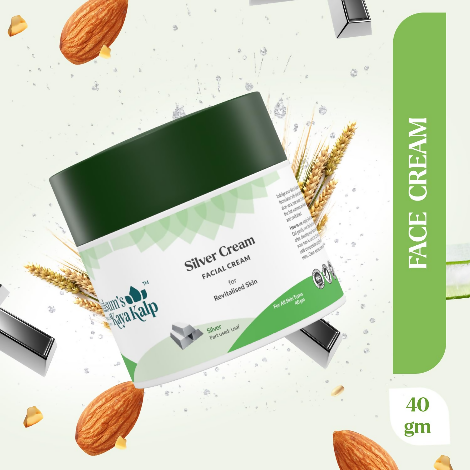 Kulsum's Kaya Kalp Silver Cream For Revitalised Skin | Grocsy