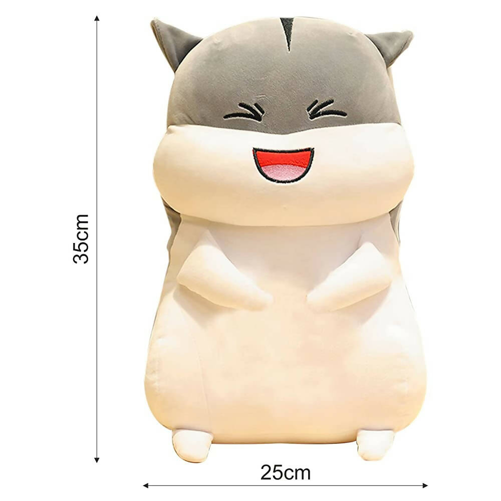 Webby Plush Cute Hamster Soft Toy Ragdoll Doll Big Pillow- 35 cm | Grocsy