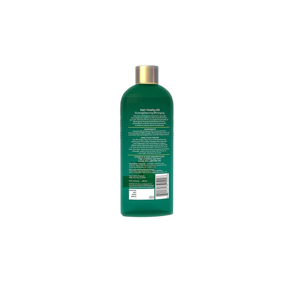 Organic India Hair Vitality Oil Bhringaraj - Swadesiicart