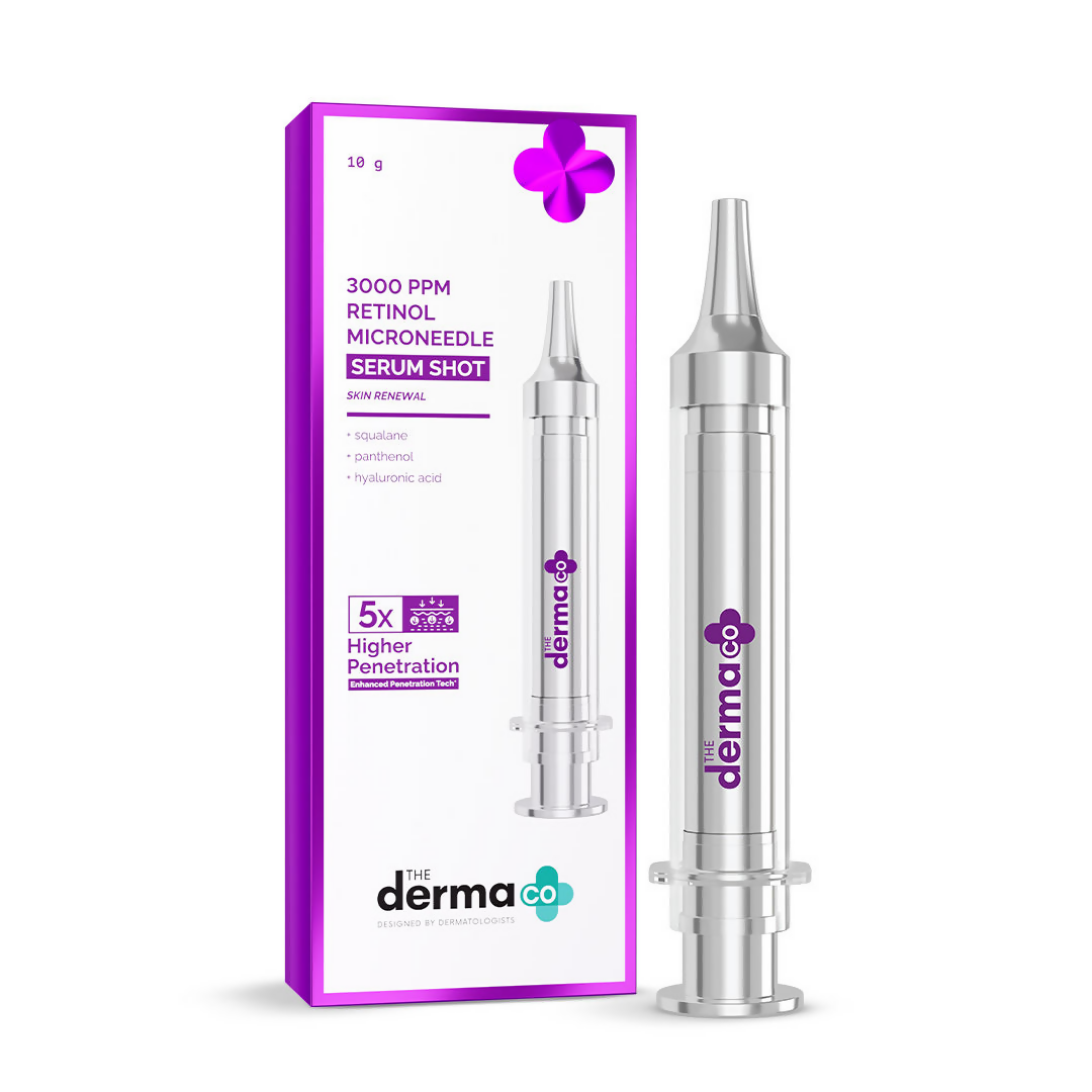 The Derma Co 3000 PPM Retinol Microneedle Serum Shot | Grocsy