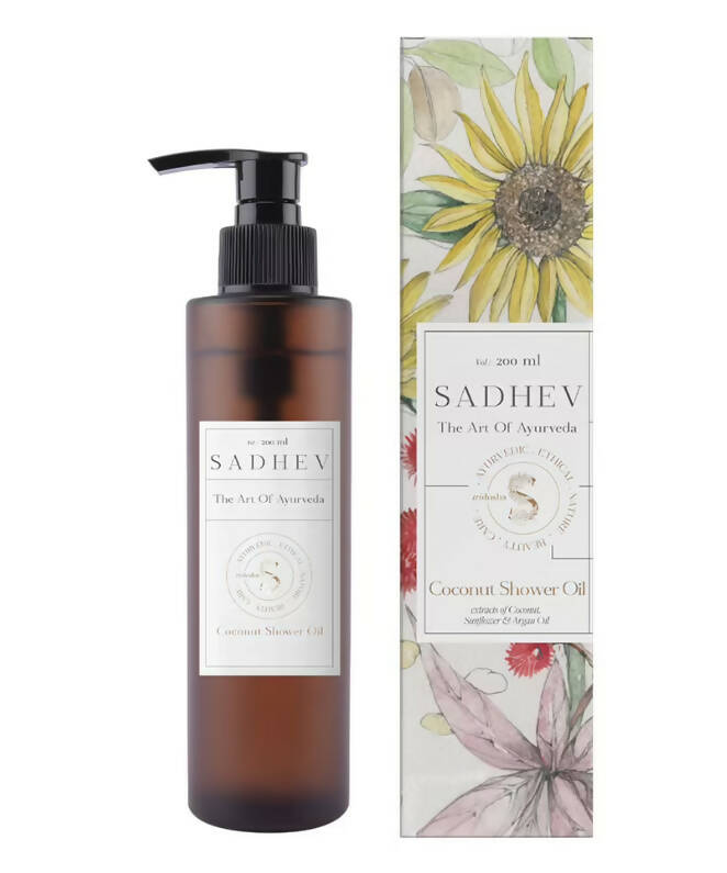 Sadhev Ayurvedic Coconut Shower Oil | Grocsy