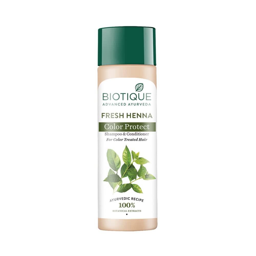 Biotique Bio Henna Leaf Fresh Texture Shampoo and Conditioner | Grocsy