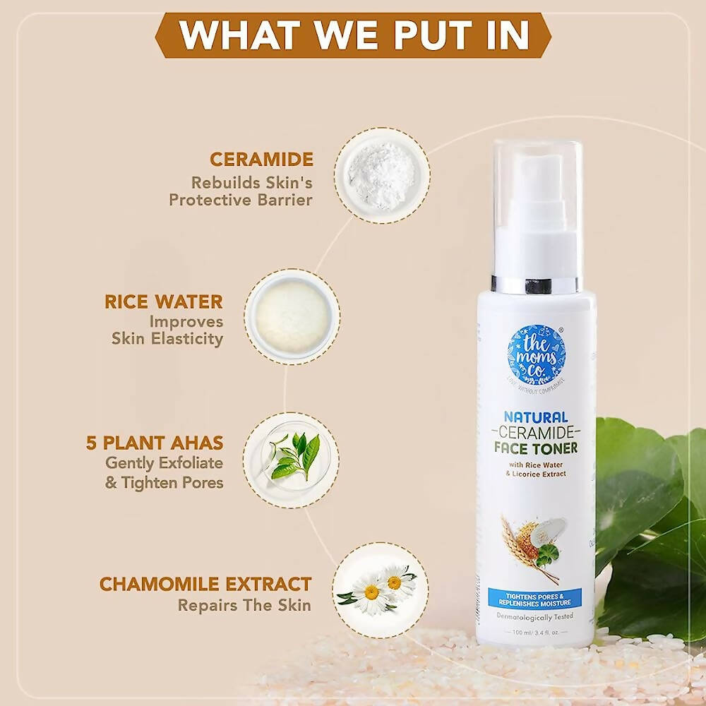 The Moms Co Natural Ceramide Face Toner | Grocsy