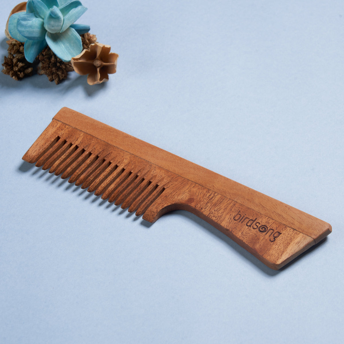 Birdsong Neem Wood Hair Comb | Grocsy