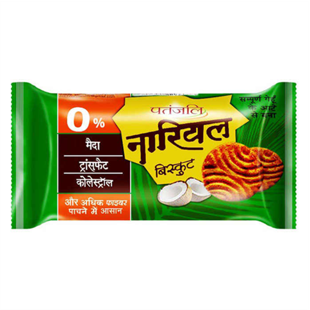 Patanjali Nariyal Biscuit (Pack of 10) | Grocsy