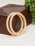 Golden Bangles (Gold) - Ruby Raang | Grocsy