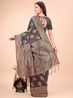 Shree Shyam Fashion Cotton Black Saree | Grocsy