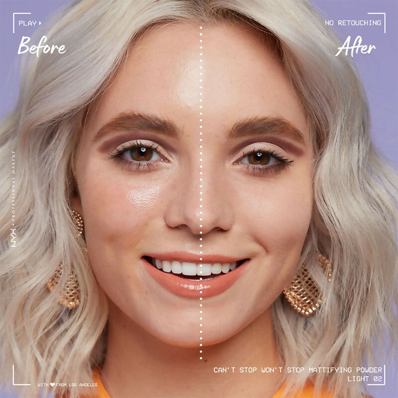 NYX Professional Makeup Can't Stop Won't Stop Mattifying Powder - Light | Grocsy