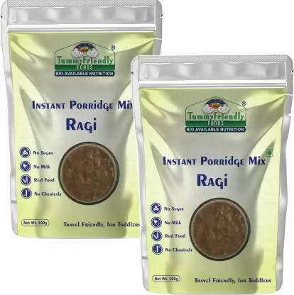 TummyFriendly Foods Instant Porridge Mix Combo for Toddlers, Organic Sprouted Ragi Cereal | Grocsy