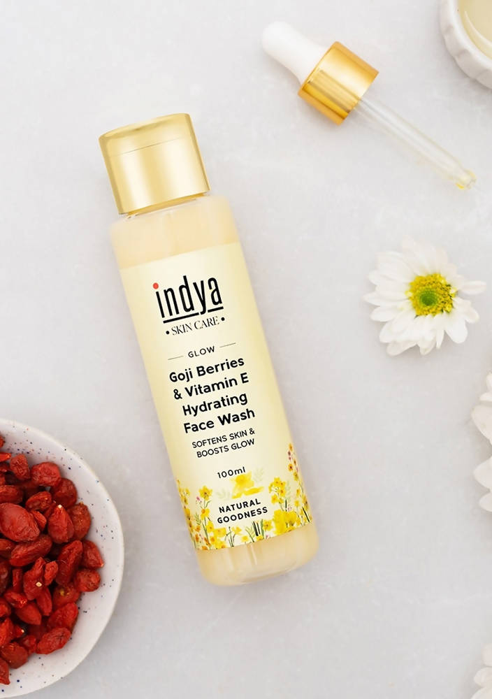 Indya Goji Berries & Vitamin E Hydrating Face Wash | Grocsy