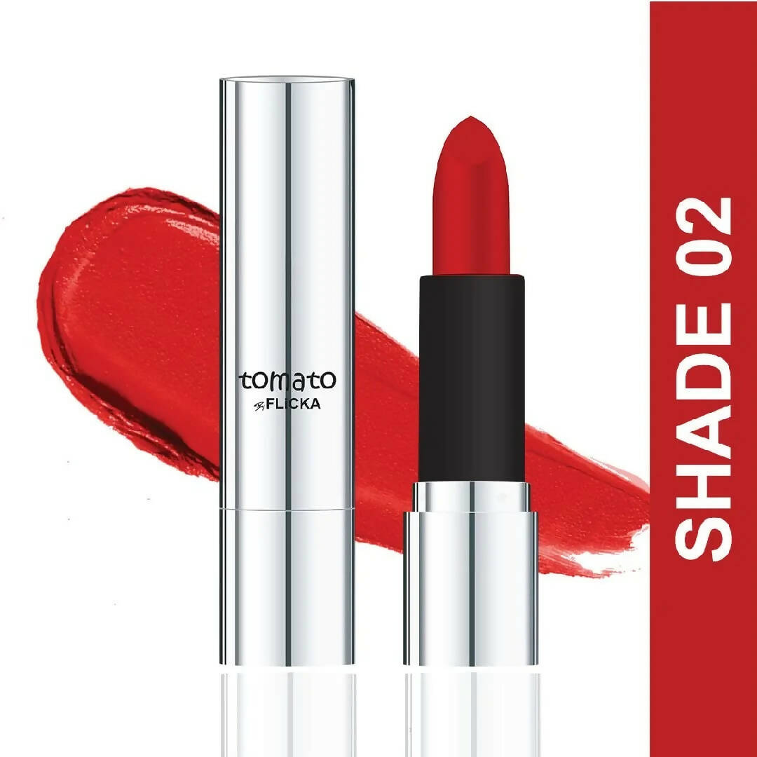 FLiCKA Tomato Pink Matte Finish Lipstick Shade 02 | Grocsy
