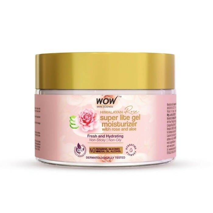 Wow Skin Science Super Light Rose Aloe Gel Moisturizer | Grocsy