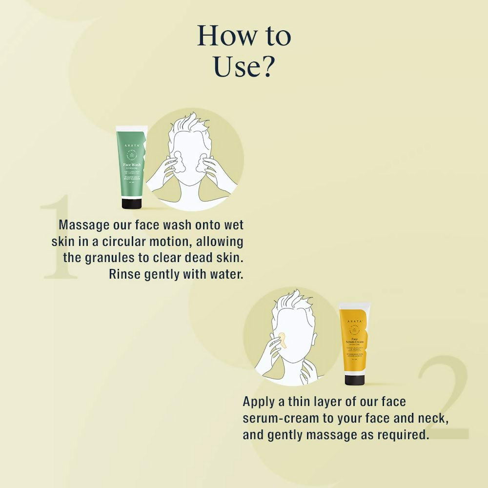 Arata Natural Anti-Aging Face Kit | Grocsy