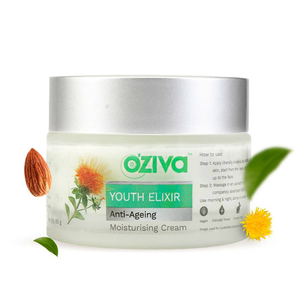 OZiva Youth Elixir Anti-Ageing Moisturising Cream | Grocsy
