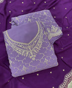 KC Designer Lilac 3 Piece Salwar Suit For Women Indian Wear | Grocsy